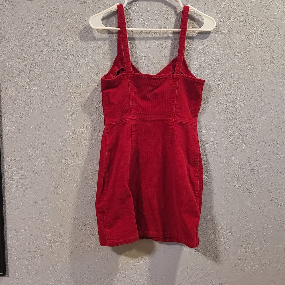 H&M Red Zip-Front Mini Dress - Picture 3 of 4